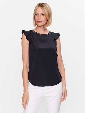 Peserico Peserico Blúz S06892 Sötétkék Regular Fit