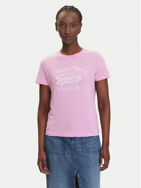 Tommy Jeans Tommy Jeans T-shirt Essential DW0DW21404 Ružičasta Regular Fit