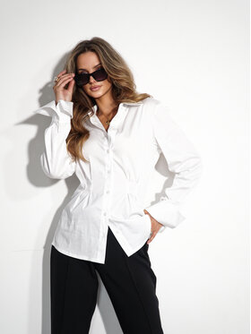 LilaLou LilaLou Košeľa Slim Biela Slim Fit