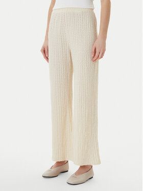 ONLY ONLY Текстилни панталони Ella 15368471 Бежов Wide Leg