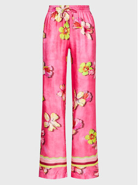 Ermanno Firenze Ermanno Firenze Pantaloni di tessuto D42EP054EB9 Rosa Regular Fit