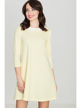 Lenitif Lenitif Šaty k218 Žltá Regular Fit