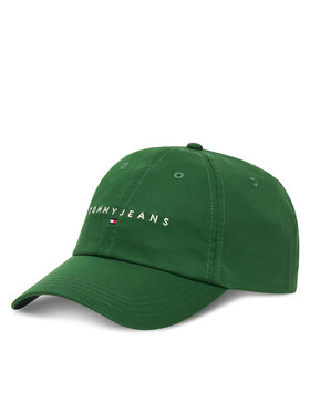 Tommy Jeans Tommy Jeans Kapa s šiltom Tjm Linear Logo Cap AM0AM12958 Zelena