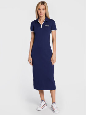 adidas adidas Haljina za svaki dan Polo HL6579 Tamnoplava Regular Fit