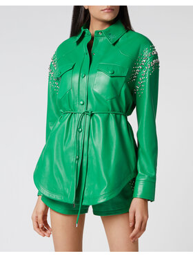 PHILIPP PLEIN PHILIPP PLEIN Koszula 3941 Zielony Regular Fit