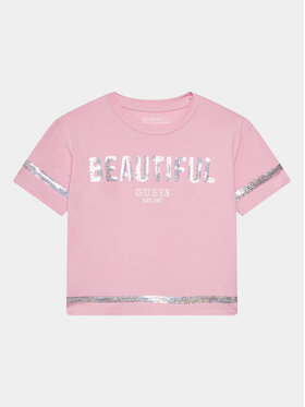 Guess Guess T-shirt J4RI08 K6YW4 Ružičasta Regular Fit