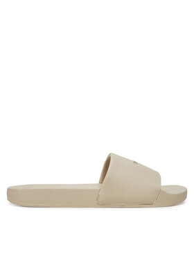 Calvin Klein Calvin Klein Natikače Pool Slide W/ Ck Square HM0HM01754 Écru
