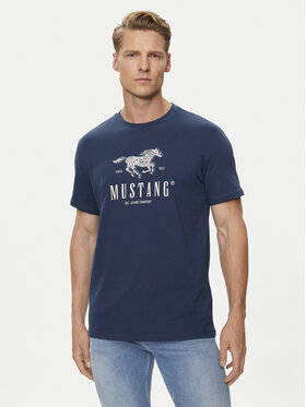 Mustang Mustang T-Shirt Austin 1015069 Σκούρο μπλε Regular Fit