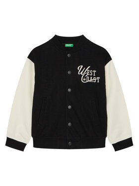 United Colors Of Benetton United Colors Of Benetton Bomber striukė 32N4C504V Juoda Regular Fit