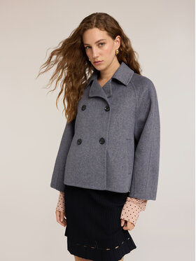 Motivi Motivi Cappotto invernale R019W100202N013 Grigio Boxy Fit