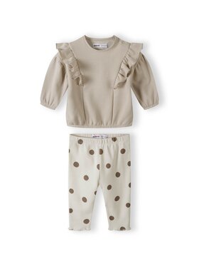 MINOTI MINOTI Bluza 24fleece23 Beżowy Regular Fit