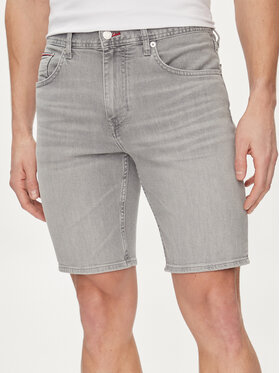 Tommy Hilfiger Tommy Hilfiger Pantaloni scurți de blugi Brooklyn MW0MW35177 Gri Straight Fit