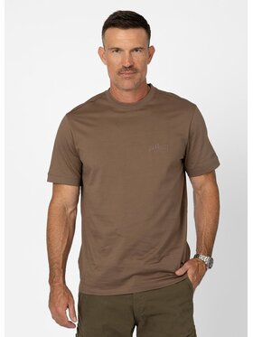 PITBULL PITBULL T-Shirt O'SIDE EMBRO Brązowy Regular Fit