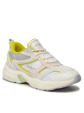 Calvin Klein Jeans Calvin Klein Jeans Snīkeri Retro Tennis Su-Mesh Wn YW0YW00891 Balts