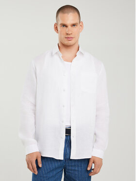 BIG STAR BIG STAR Koszula JIANIS Biały Basic Fit