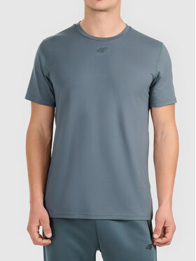 4F 4F T-Shirt 4FWAW26TFTSM2354-40S Zielony ciemny Active Fit