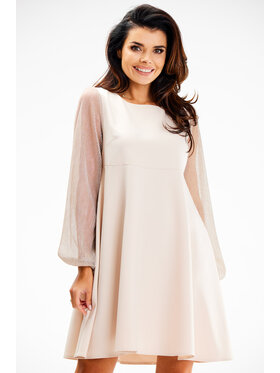 Awama Awama Abito da sera A622 Beige Basic Fit
