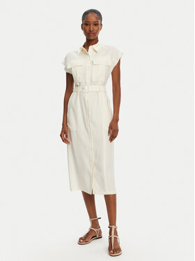 Patrizia Pepe Patrizia Pepe Сукня-сорочка 2A2870/A573-W146 Écru Regular Fit