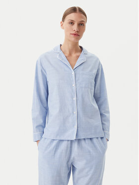 Hunkemöller Hunkemöller Cămașă pijama 301491 Albastru celest Regular Fit