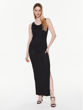 Calvin Klein Swimwear Calvin Klein Swimwear Plážové šaty KW0KW02096 Čierna Slim Fit