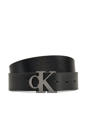 Calvin Klein Jeans Calvin Klein Jeans Ζώνη Ανδρική Monogram Plaque 35mm Rev/Adj LV04G7002G Μαύρο