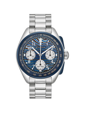 Bulova Bulova Zegarek 98A329 Srebrny