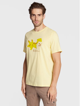 Puma Puma T-Shirt Pokemon 536547 Żółty Regular Fit