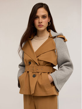 Motivi Motivi Cappotto R242W000142N0V2 Écru Regular Fit