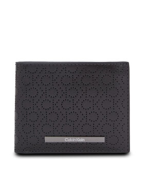 Calvin Klein Calvin Klein Μεγάλο Πορτοφόλι Ανδρικό Modern Bar Bifold 6Cc W/Bill K50K511834 Μαύρο