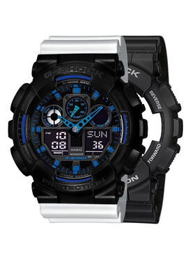 Casio Casio Zegarek SET GA-100-1A2ER + BEZEL 10523429 + PASEK 10347710 Czarny