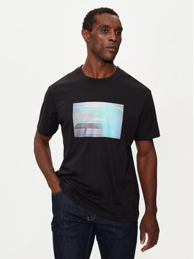 Calvin Klein Jeans Calvin Klein Jeans T-krekls Basketball Court J30J326869 Melns Regular Fit