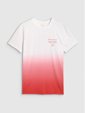 4F 4F T-Shirt SPORTS CLUB Czerwony Regular Fit