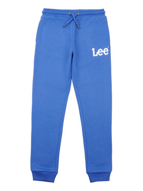Lee Lee Spodnie dresowe Wobbly Graphic LEE0011 Niebieski Regular Fit