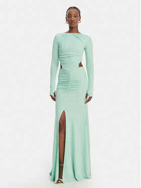 Just Cavalli Just Cavalli Официална рокля 80PAO922 J0253 Зелен Slim Fit