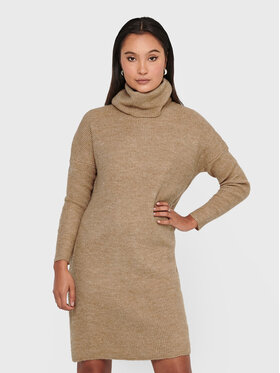 ONLY ONLY Strickkleid Jana 15140166 Beige Regular Fit