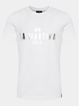 La Martina La Martina T-Shirt YMR322 JS206 Weiß Regular Fit