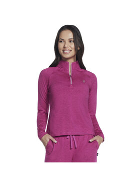 Skechers Skechers Bluza Skechers Ultra Go Lite Full Zip Hoodie Różowy Regular Fit