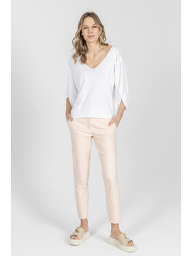 Deni Cler Milano Deni Cler Milano Sweter T-DC-S212-F2-20-10-1 Biały Loose Fit