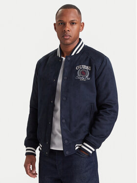 Guess Guess Bomber striukė M6YL23 W2814 Tamsiai mėlyna Regular Fit