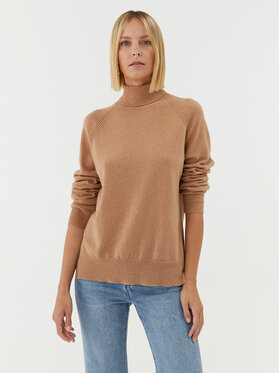 TWINSET TWINSET Krekls ar augstu apkakli 232TT3200 Bēšs Regular Fit