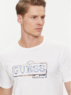 Guess Majica M4GI26 J1314 Bela Slim Fit