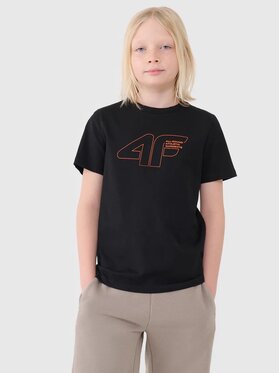 4F 4F Tričko 4FJWSS25TTSHM2185-20S Čierna Regular Fit