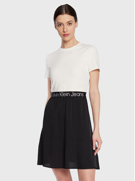 Calvin Klein Jeans Calvin Klein Jeans Každodenní šaty J20J220759 Černá Regular Fit