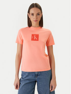 Calvin Klein Jeans Calvin Klein Jeans T-Shirt LV047F819G Pomarańczowy Classic Fit