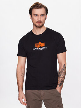 Alpha Industries Alpha Industries Marškinėliai Basic 100501RB Juoda Regular Fit