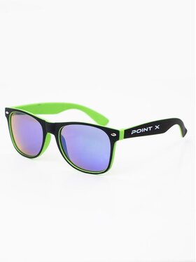 Point X Point X Okulary przeciwsłoneczne Okulary Przeciwsłoneczne Czarne / Zielone / Fioletowe Point X Name Contrast Wayfarer uni Czarny