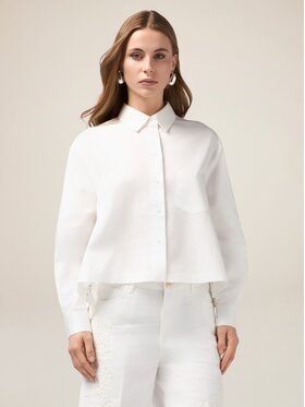 Oltre Oltre Camicia 5182J000730N011 Bianco Boxy Fit