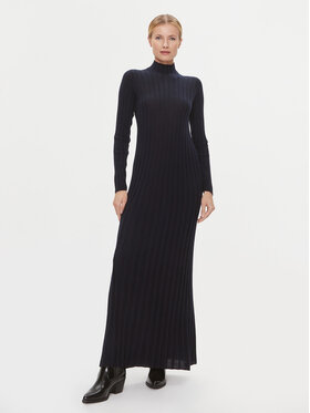 IVY OAK IVY OAK Kötött ruha Kamelia IO1123F3128 Sötétkék Slim Fit