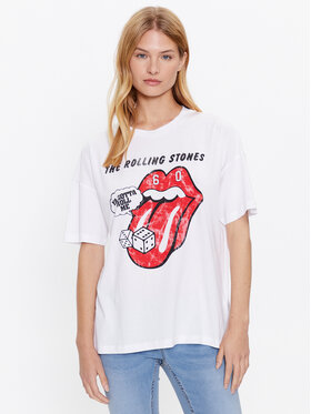 Noisy May Noisy May Тишърт Ida 27021529 Бял Loose Fit