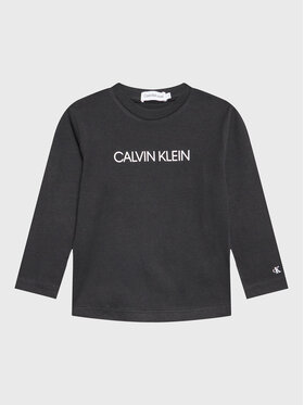 Calvin Klein Jeans Calvin Klein Jeans Blúzka Institutional IU0IU00297 Čierna Regular Fit